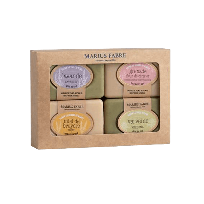 Etui 4 savonnettes 100g (LA+VE+MI+CG) sans palme BIEN ETRE