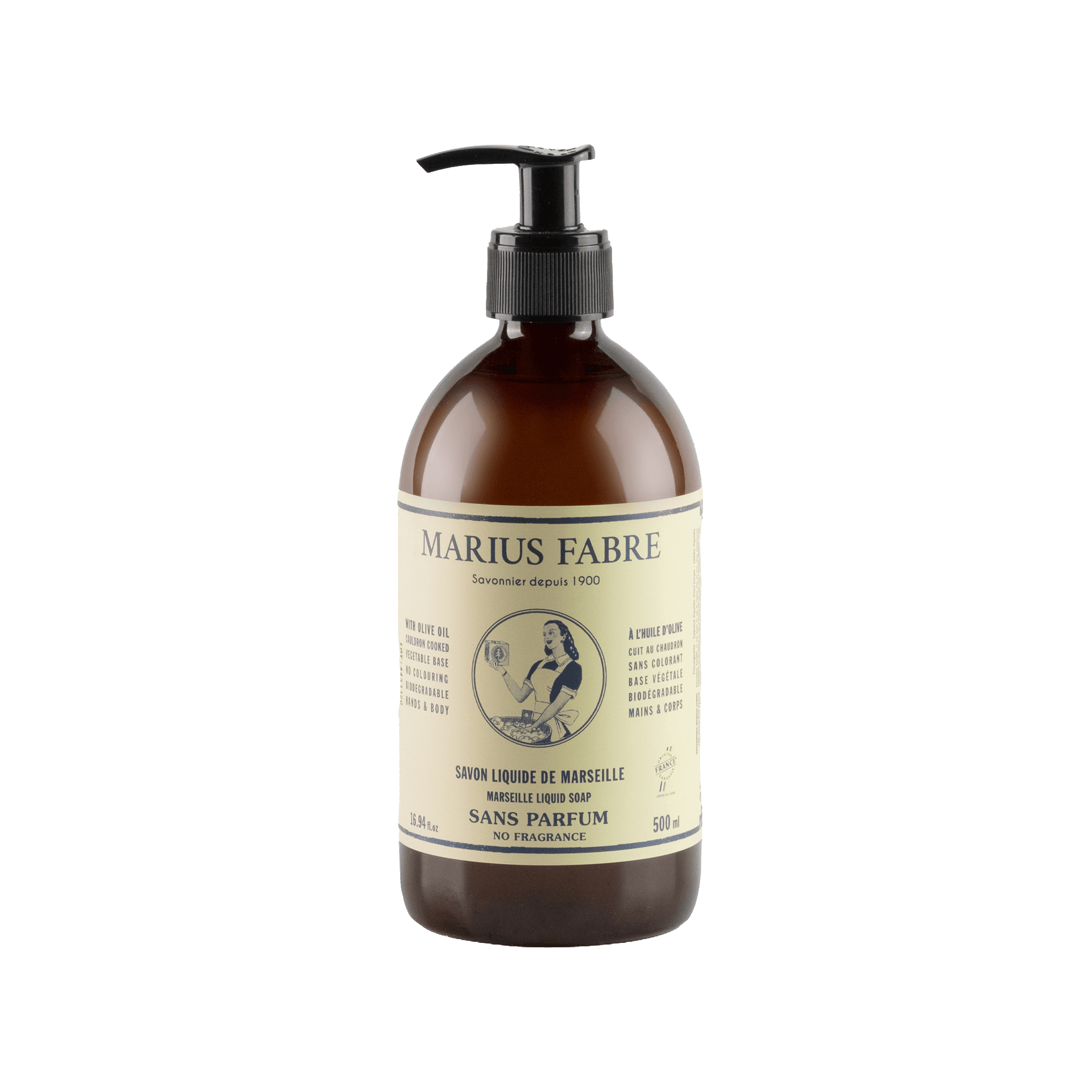 Savon liquide de Marseille 500ml Nature